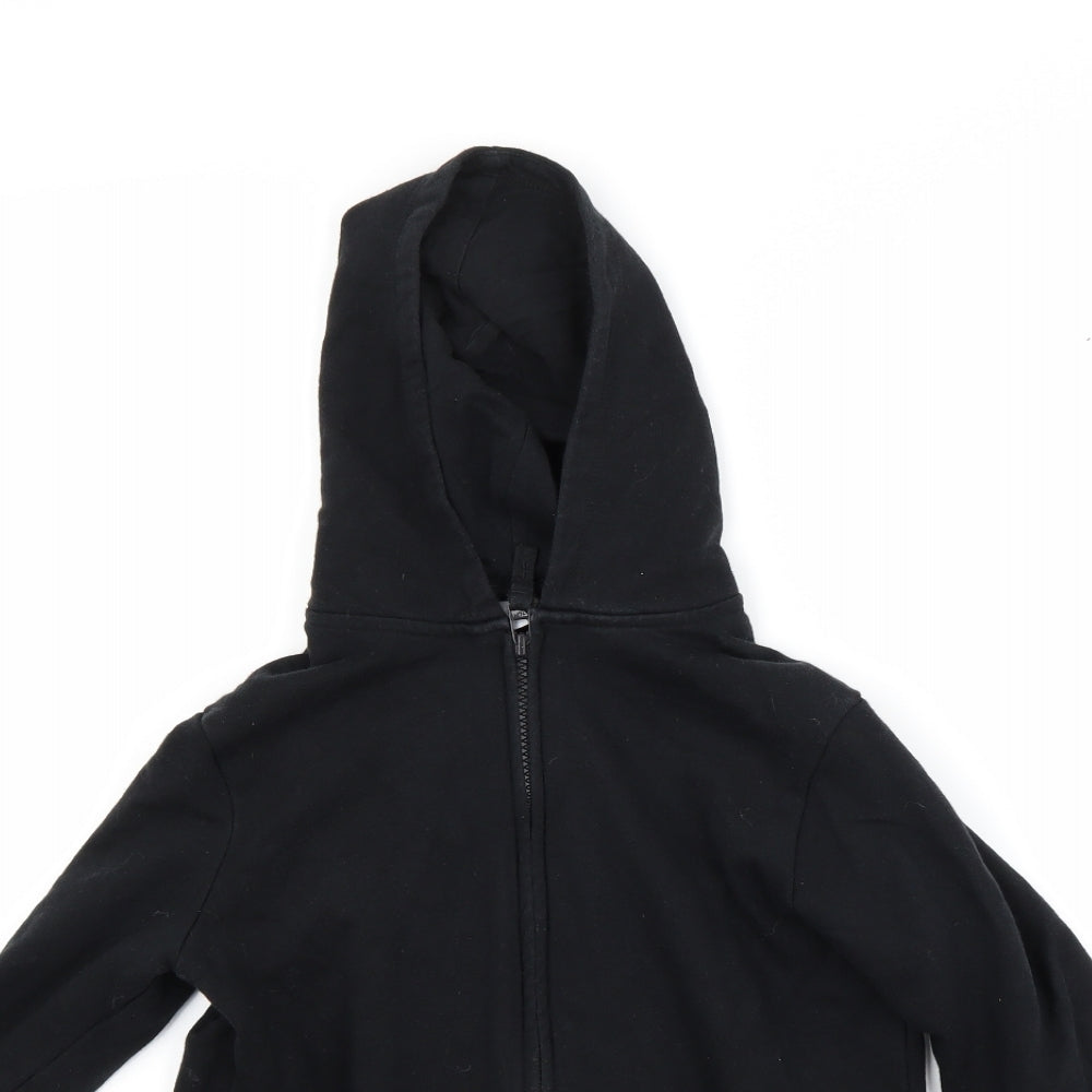 TU Boys Black   Full Zip Hoodie Size 8 Years