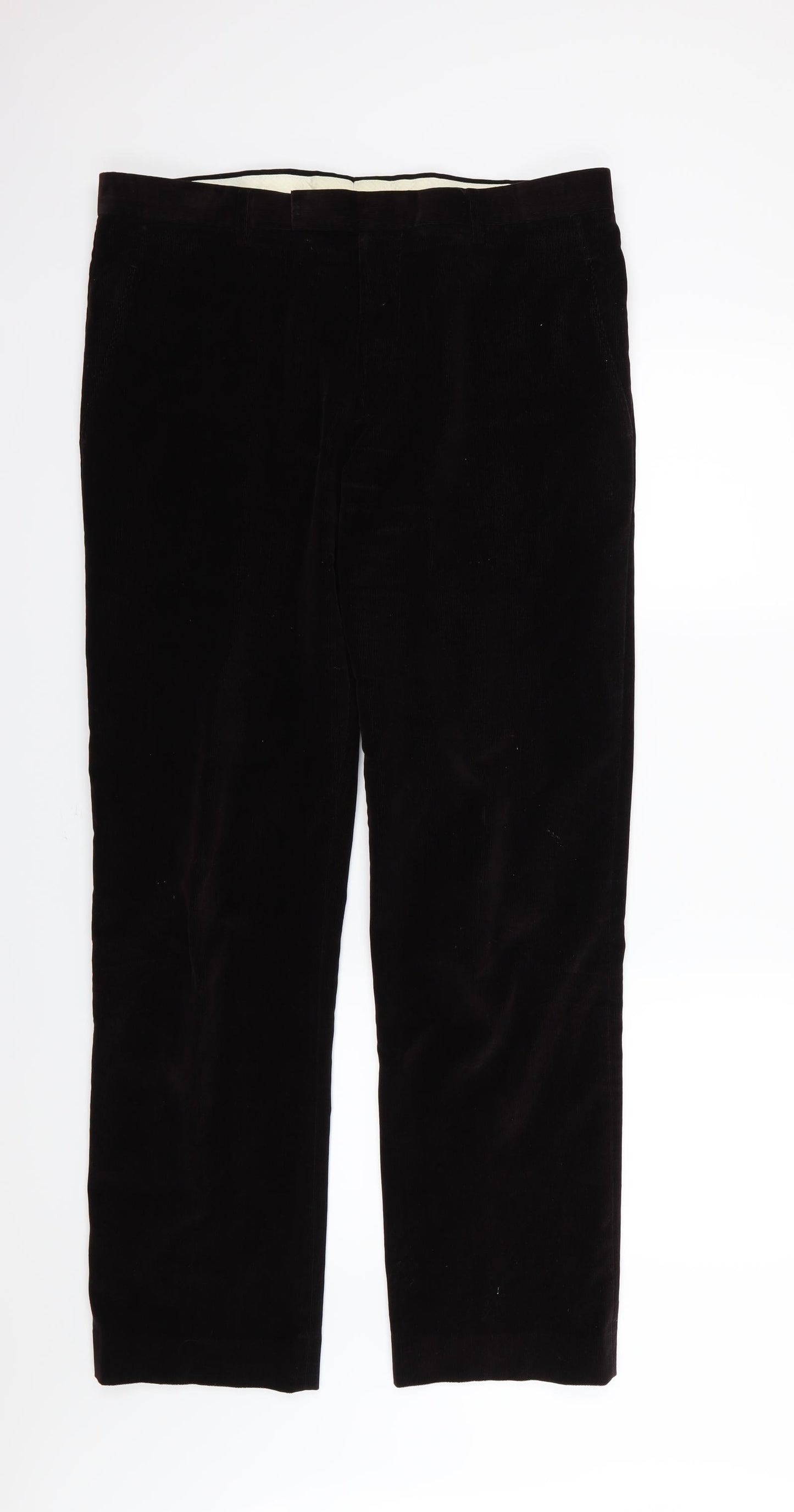 NICOLE FARHI Mens Purple  Corduroy Trousers  Size 36 L33 in - Burgundy