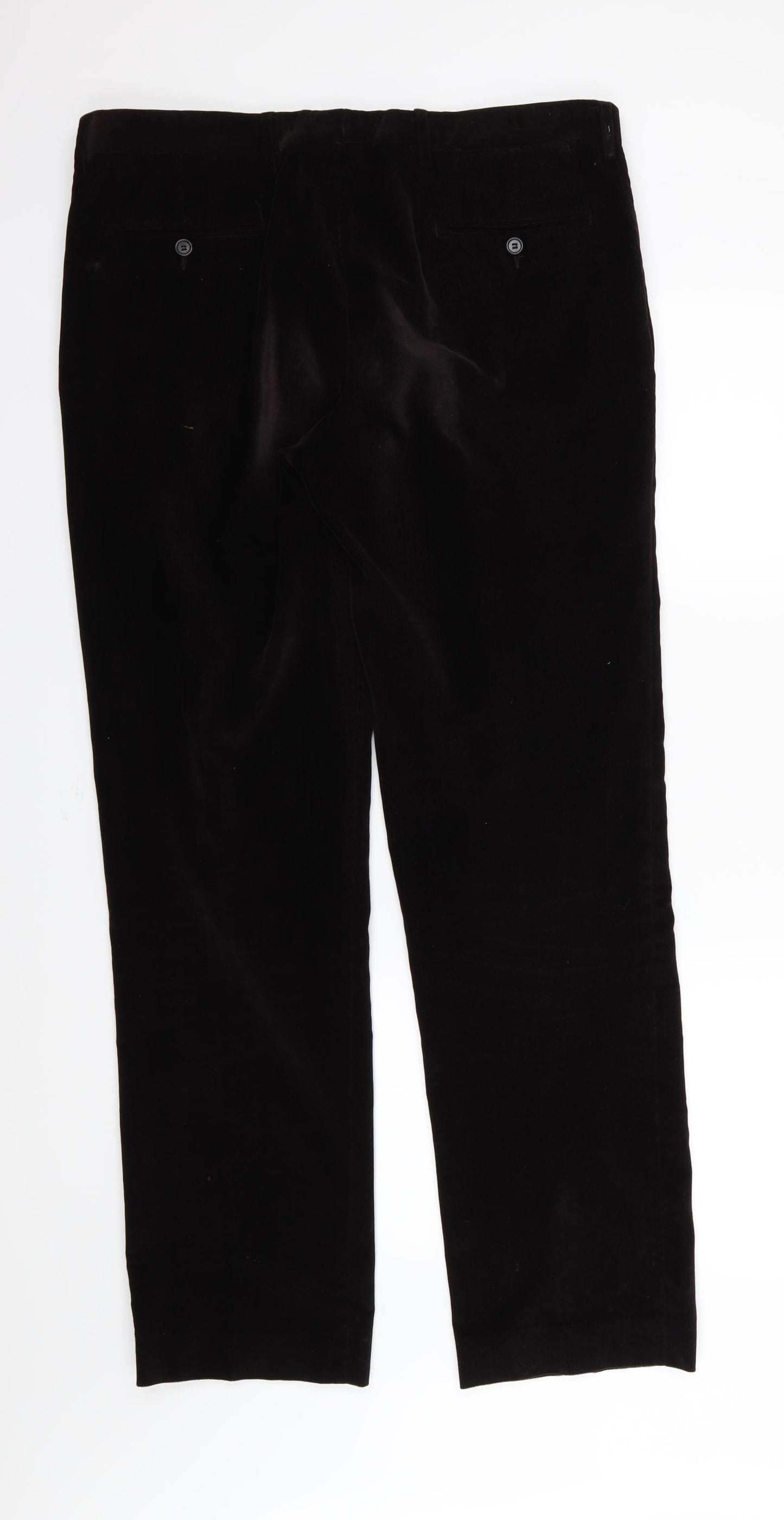 NICOLE FARHI Mens Purple  Corduroy Trousers  Size 36 L33 in - Burgundy