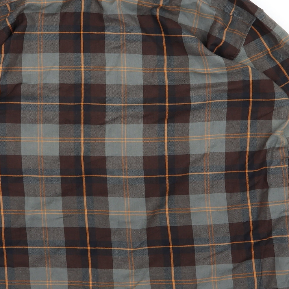 Compulsive Mens Multicoloured Striped Woven  Button-Up Size L