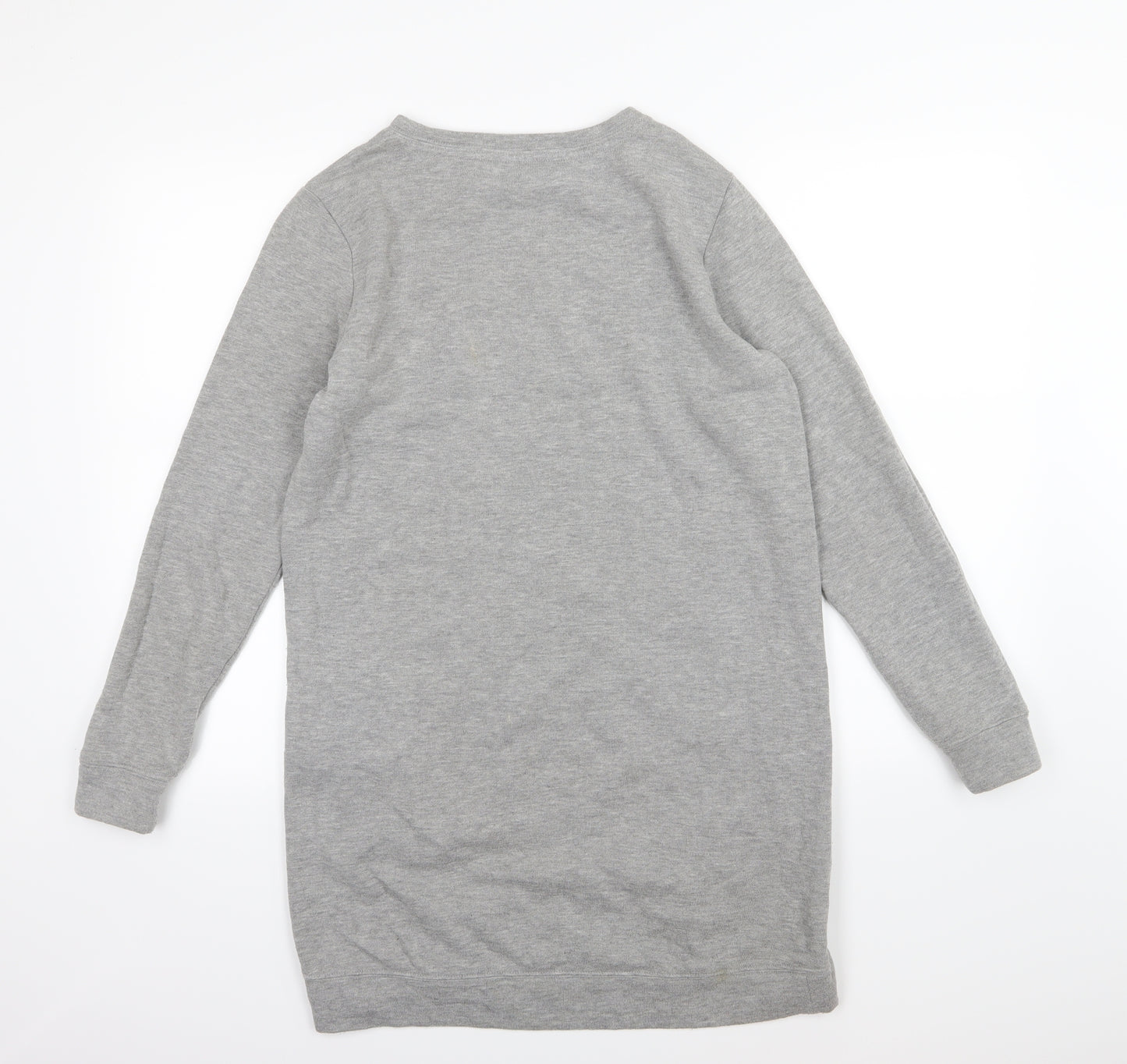 New Look Womens Grey  Jersey T-Shirt Dress  Size 8