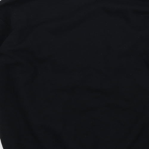 Gildan Womens Black  Jersey Pullover Sweatshirt Size S