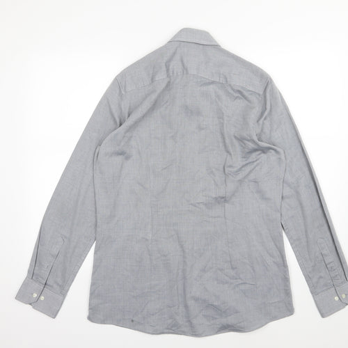 NEXT Mens Blue  Woven  Dress Shirt Size 16