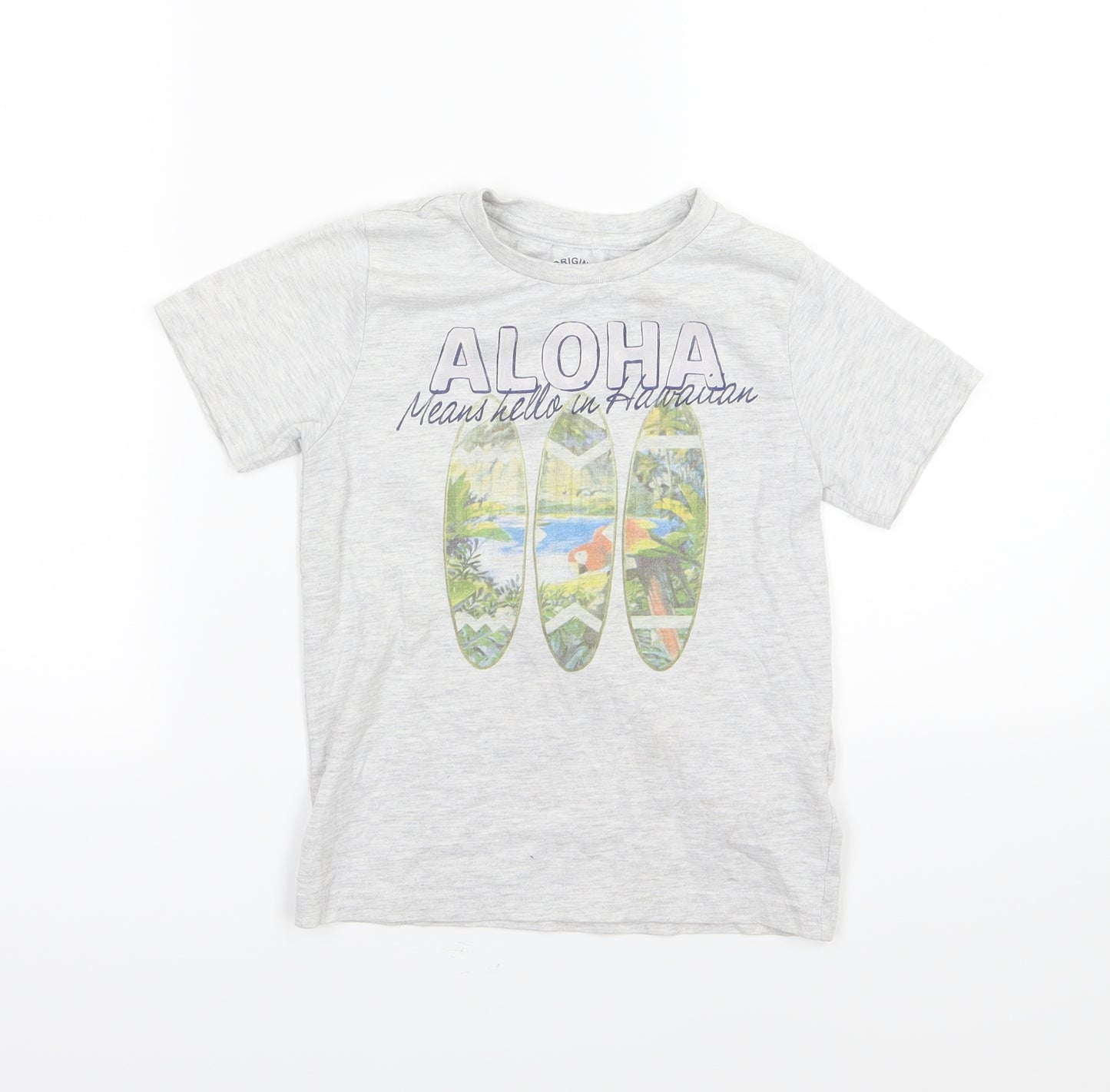 Mayoral Boys Grey  Jersey Basic T-Shirt Size 6 Years  - Aloha