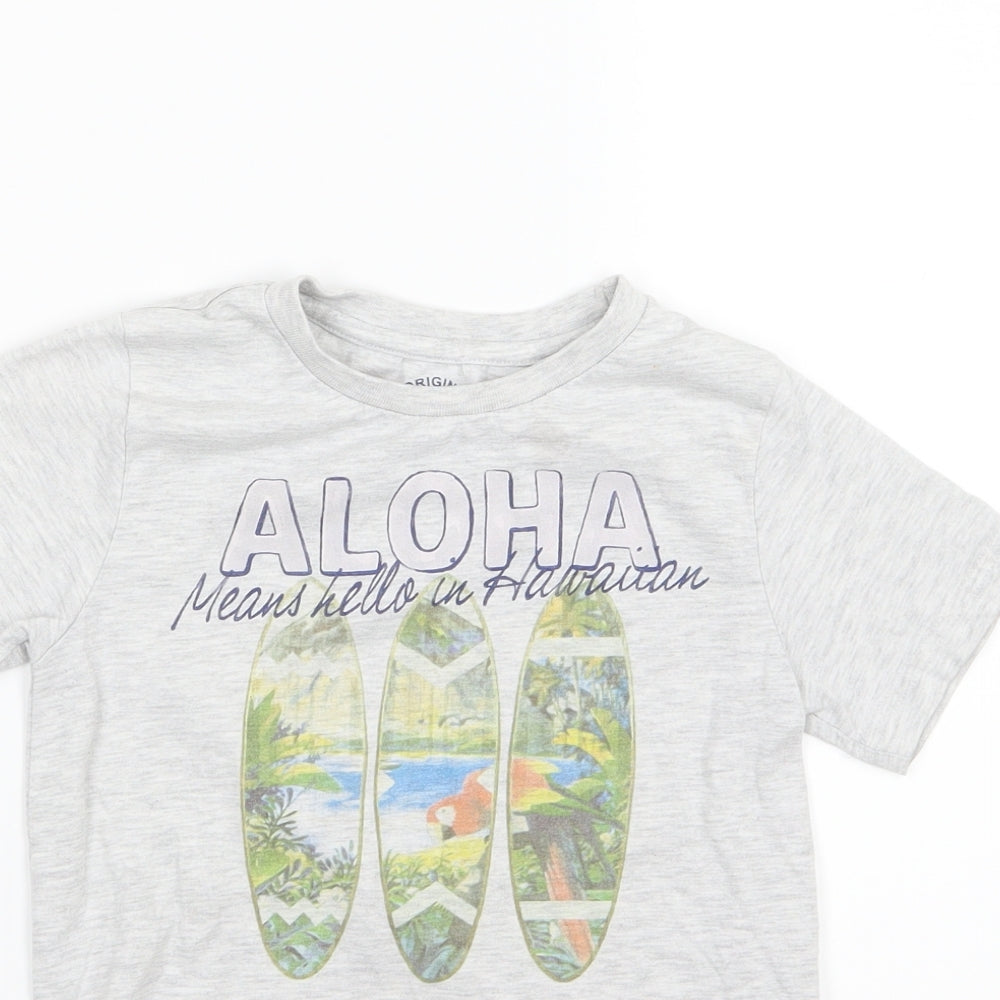 Mayoral Boys Grey  Jersey Basic T-Shirt Size 6 Years  - Aloha