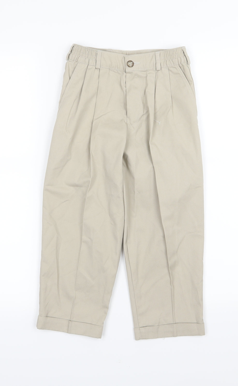 Marks and Spencer Boys Beige   Chino Trousers Size 5 Years