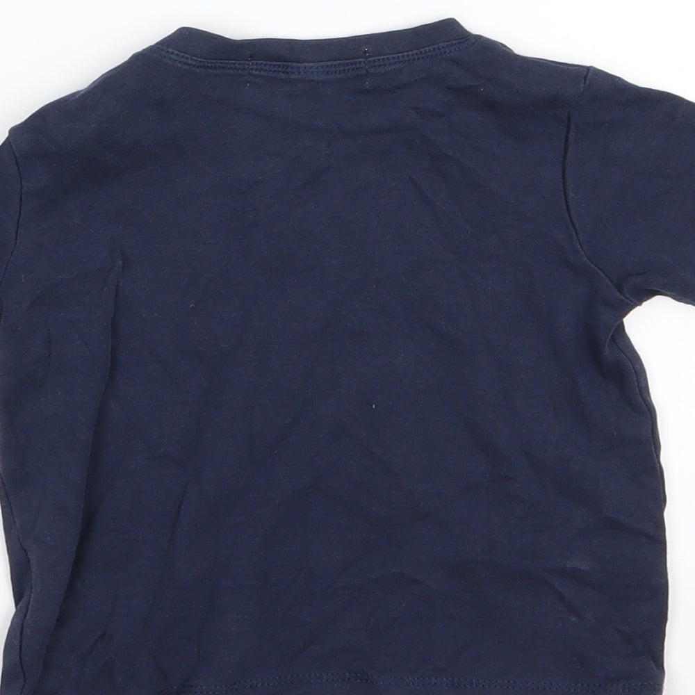 Mimosa Girls Blue  Jersey Basic T-Shirt Size 12-18 Months  - 1 animals