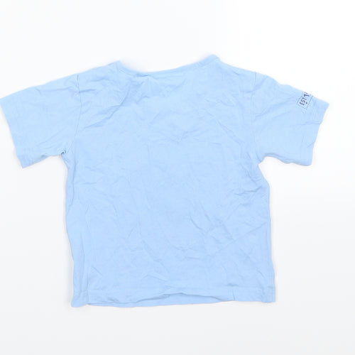 Monkey music Baby Blue  Jersey Basic T-Shirt Size 12 Months  - Little monkey