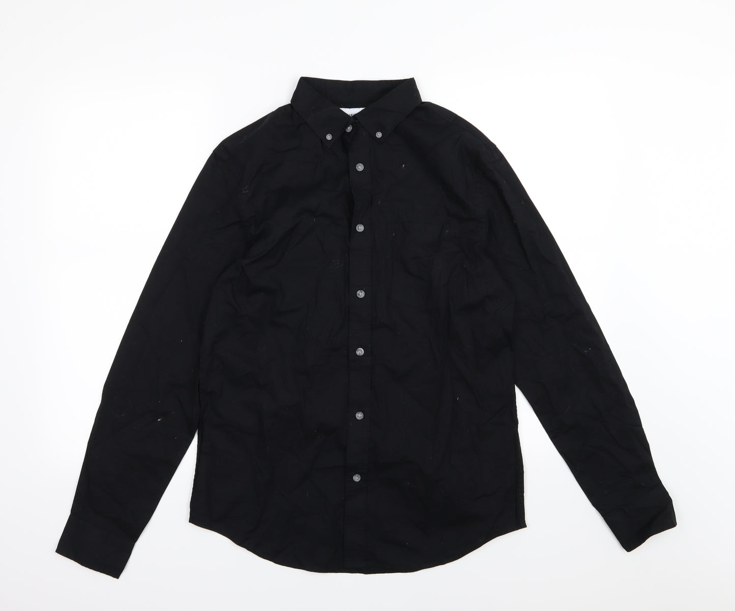 Old Navy Mens Black  Woven  Button-Up Size S