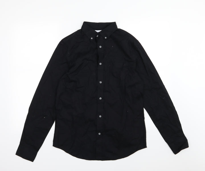 Old Navy Mens Black  Woven  Button-Up Size S