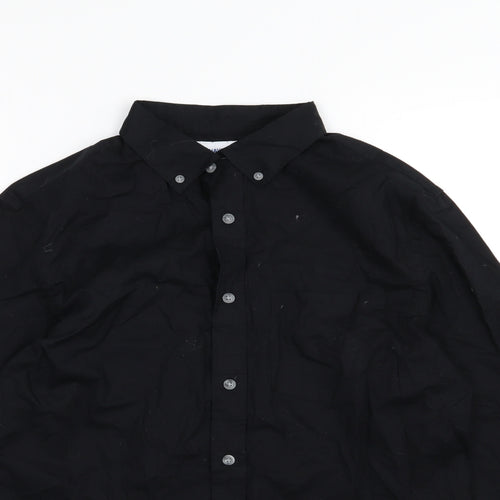 Old Navy Mens Black  Woven  Button-Up Size S