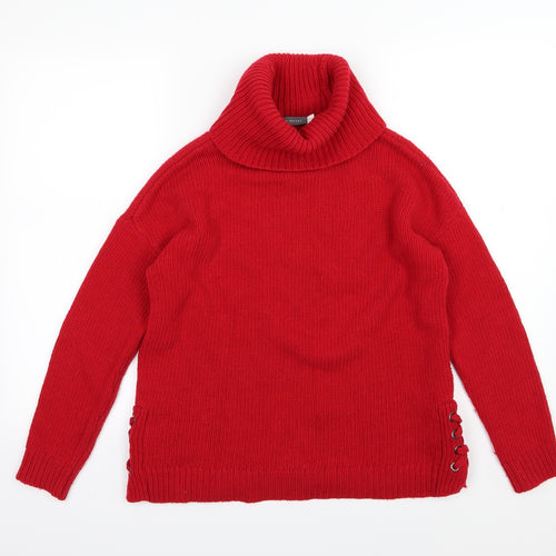 Mint Velvet Womens Red  Knit Pullover Jumper Size 10