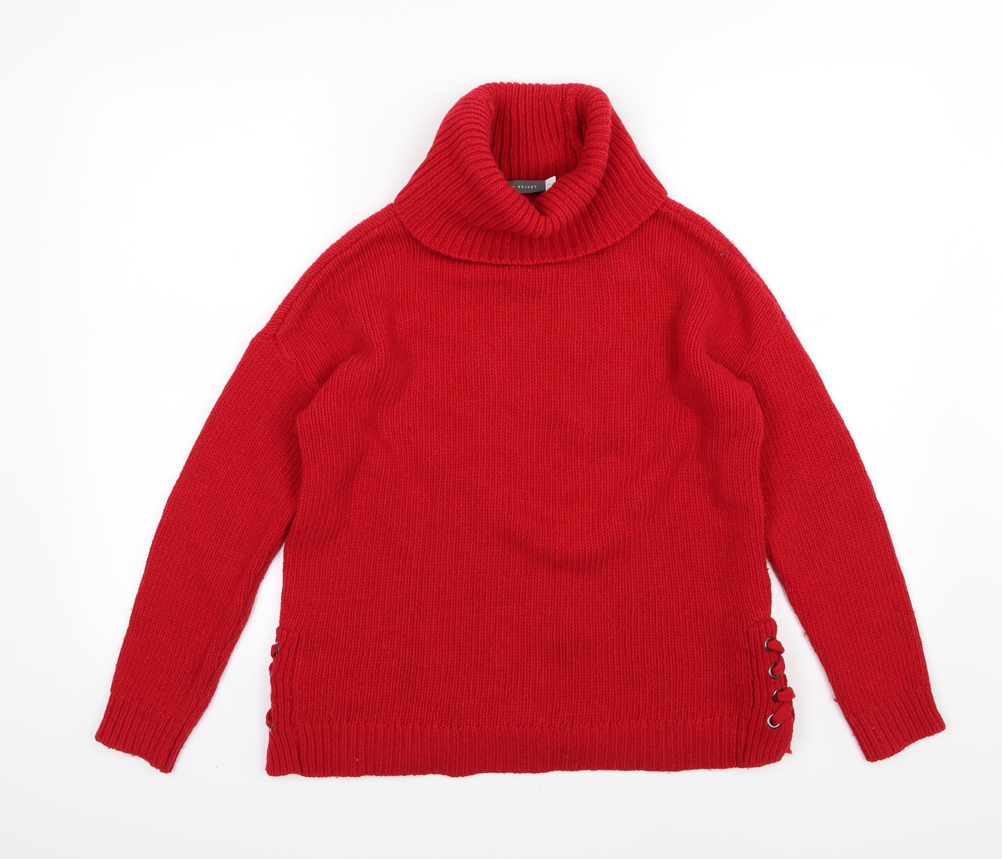 Mint Velvet Womens Red  Knit Pullover Jumper Size 10