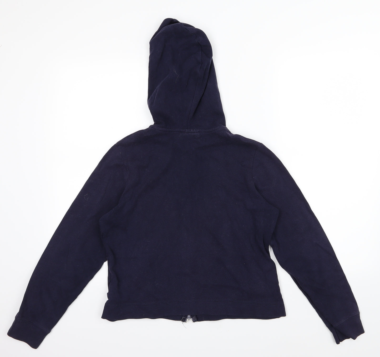 Active Womens Blue  Jersey Full Zip Hoodie Size 14