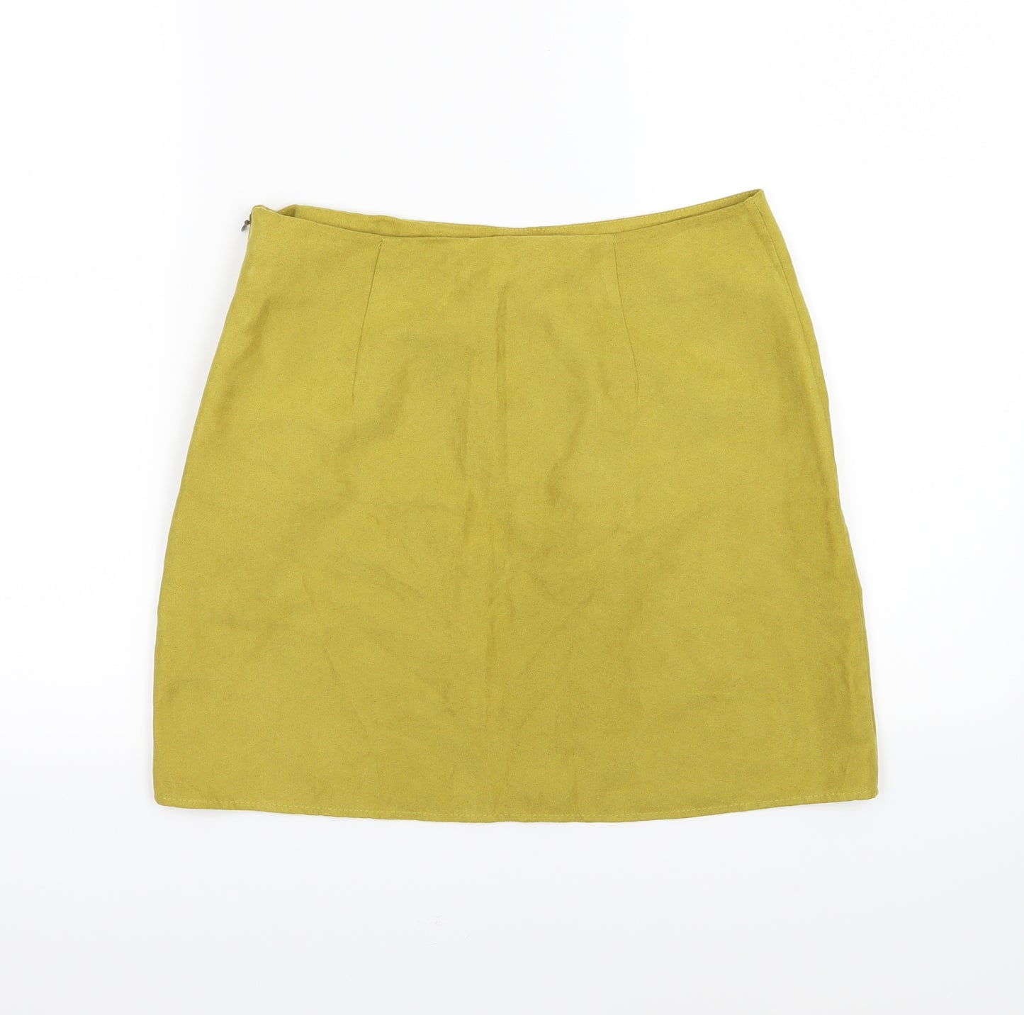 Atmosphere Womens Green  Velour A-Line Skirt Size 10