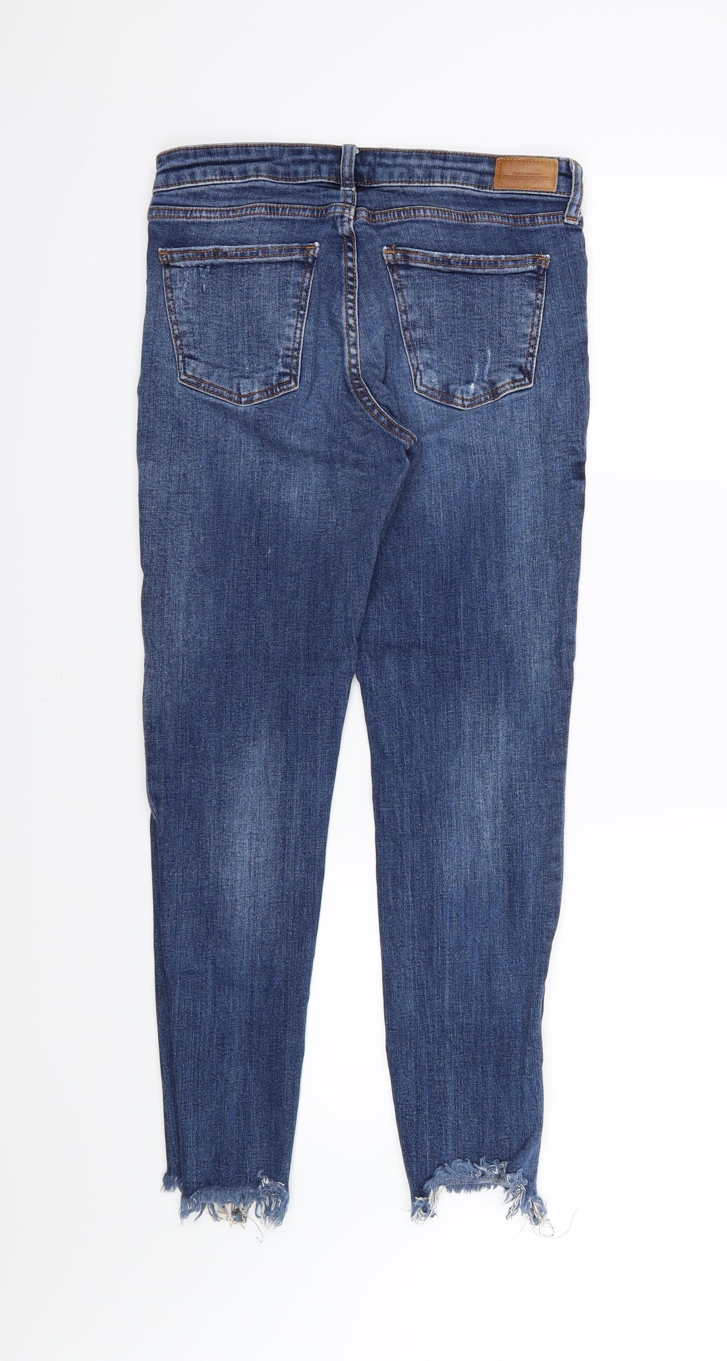 Zara Womens Blue  Denim Skinny Jeans Size 10 L27 in