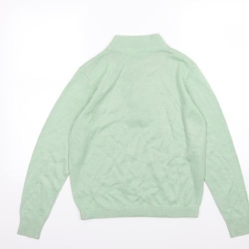 Damart Womens Green  Knit Pullover Jumper Size 10