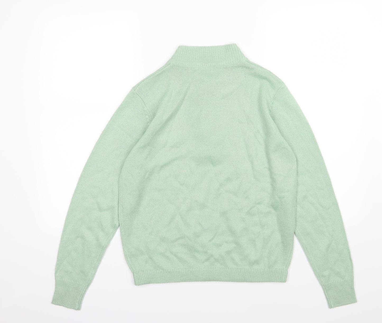 Damart Womens Green  Knit Pullover Jumper Size 10
