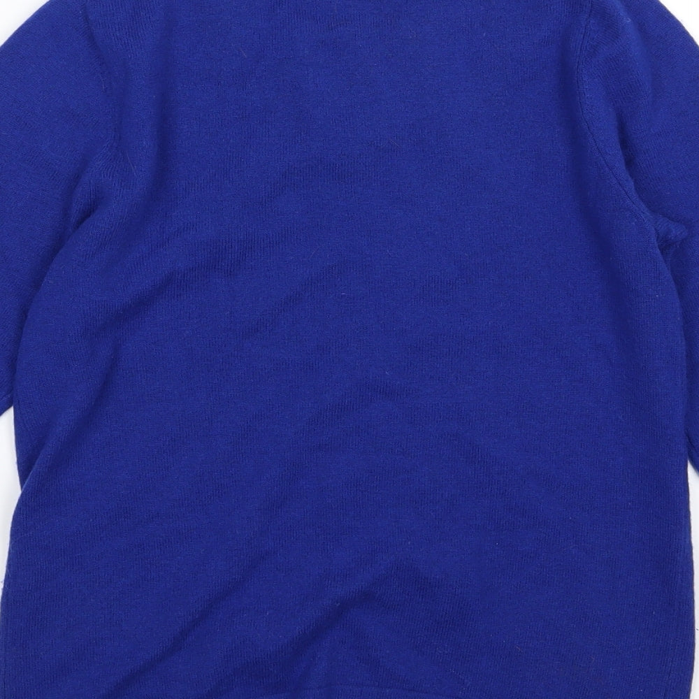 Jaeger Womens Blue  Knit Pullover Jumper Size S