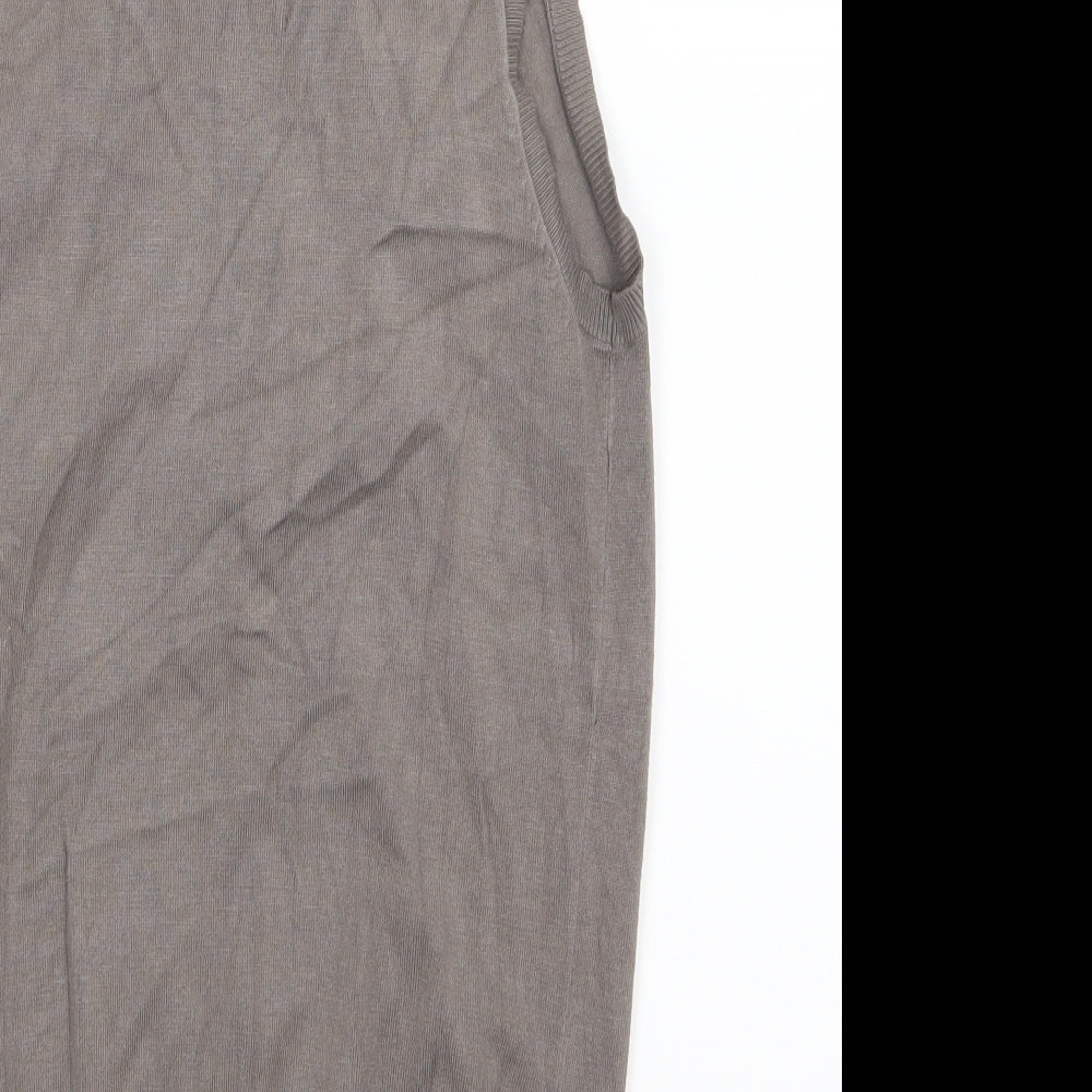 Warehouse Womens Grey  Knit Pullover Jumper Size 10