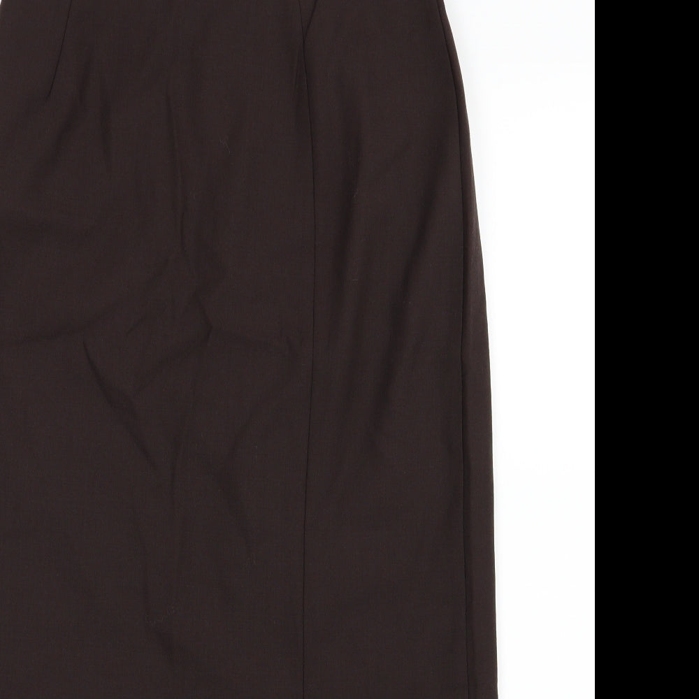Marks and Spencer Womens Brown   Straight & Pencil Skirt Size 10