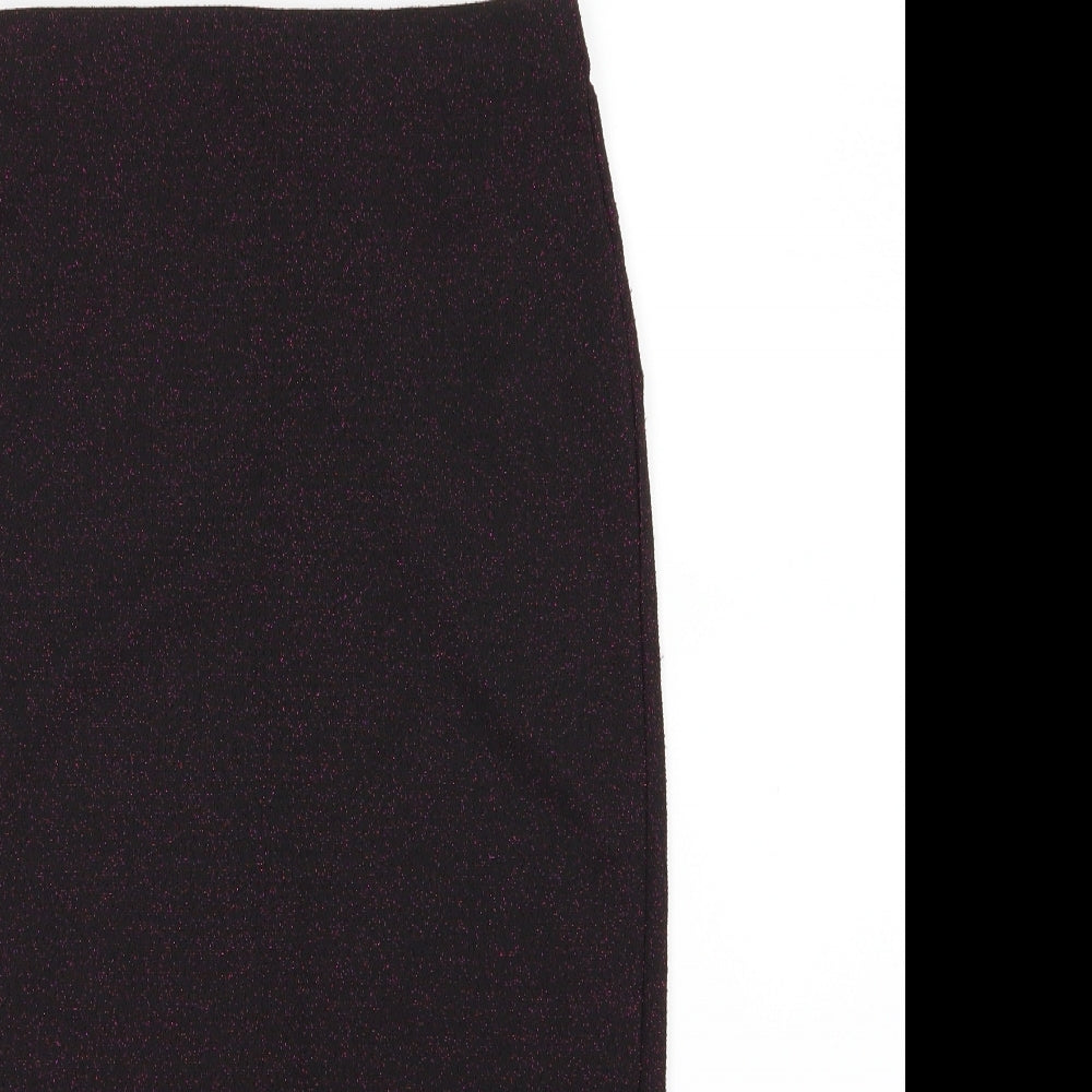 Dorothy Perkins Womens Purple   Straight & Pencil Skirt Size 6