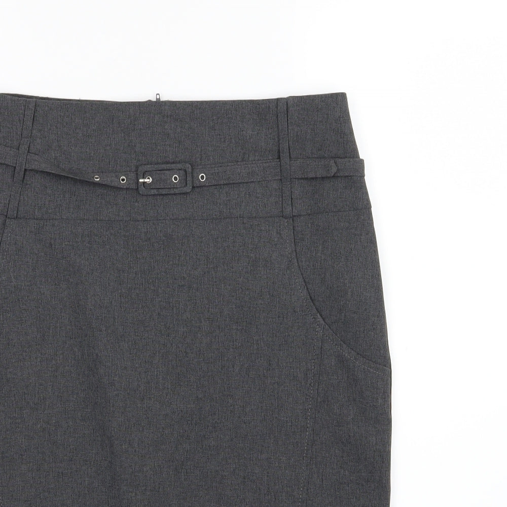 Atmosphere Womens Grey  Rayon Straight & Pencil Skirt Size 14