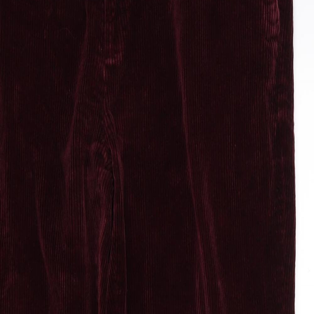 John Lewis Mens Purple  Corduroy Trousers  Size 38 L33 in - Burgundy