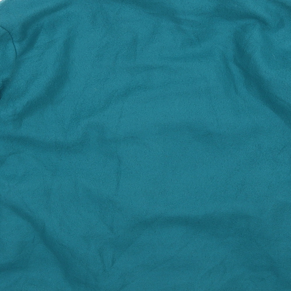 Anne De Lancay Womens Green  Fleece Jacket  Size M  - Teal