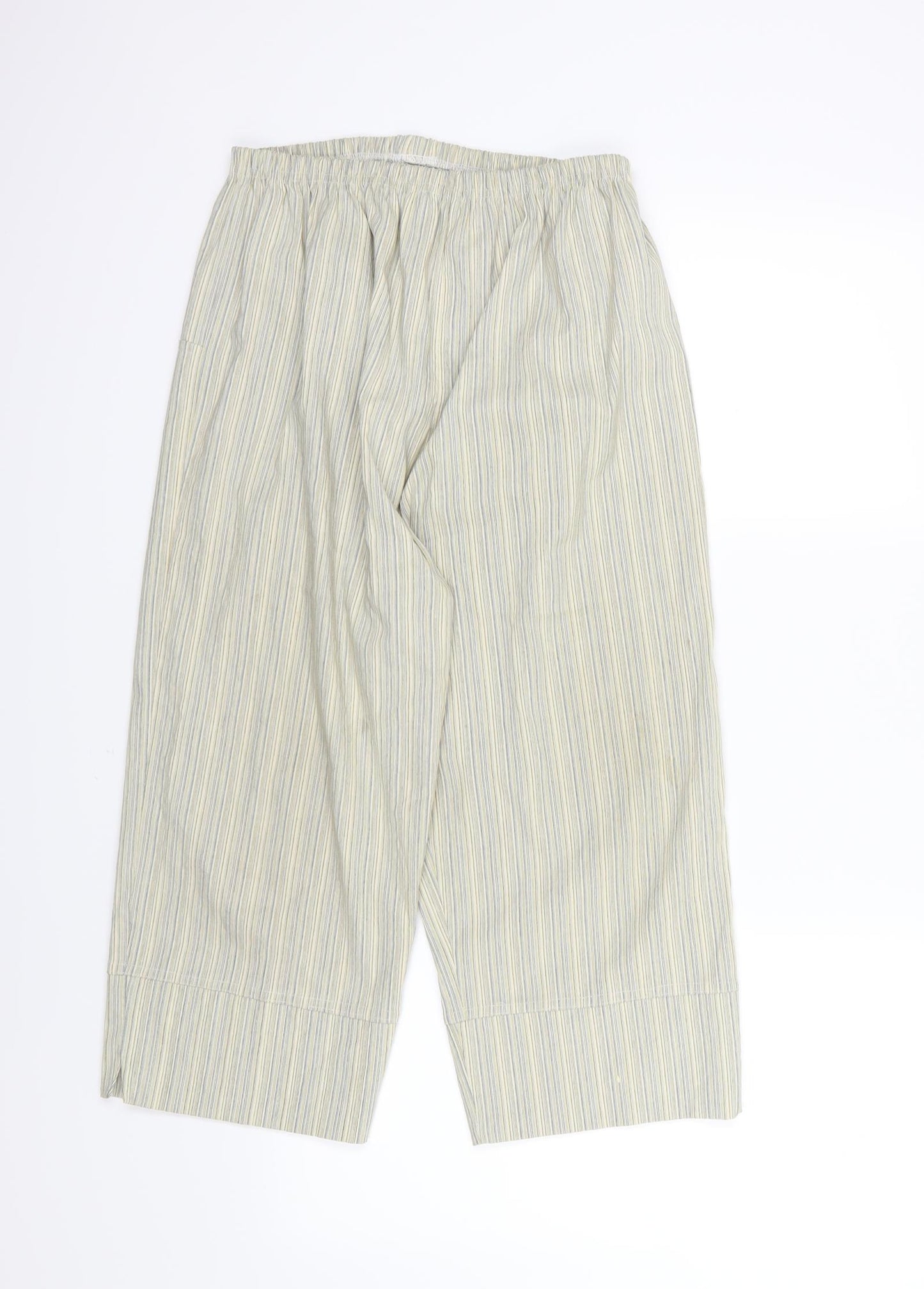 Preworn Womens Multicoloured Striped  Cropped Trousers Size L L20 in