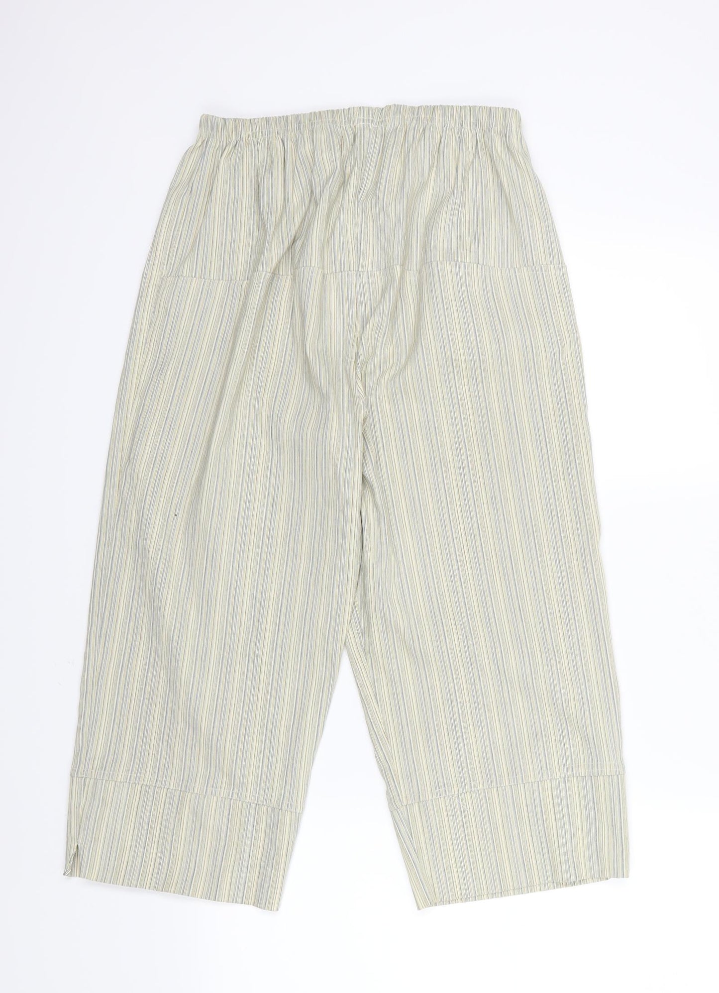 Preworn Womens Multicoloured Striped  Cropped Trousers Size L L20 in