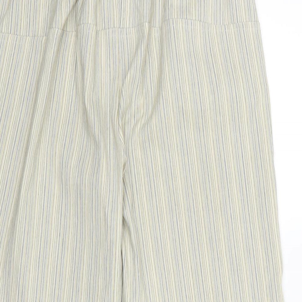 Preworn Womens Multicoloured Striped  Cropped Trousers Size L L20 in
