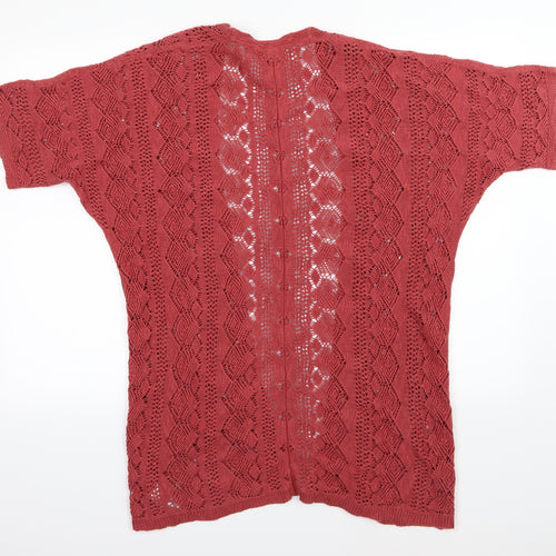 NEXT Girls Pink  Knit Cardigan Jumper Size 11-12 Years