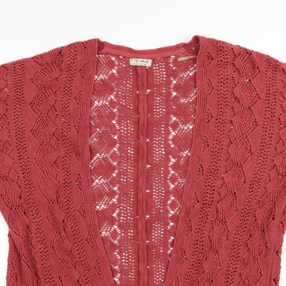 NEXT Girls Pink  Knit Cardigan Jumper Size 11-12 Years
