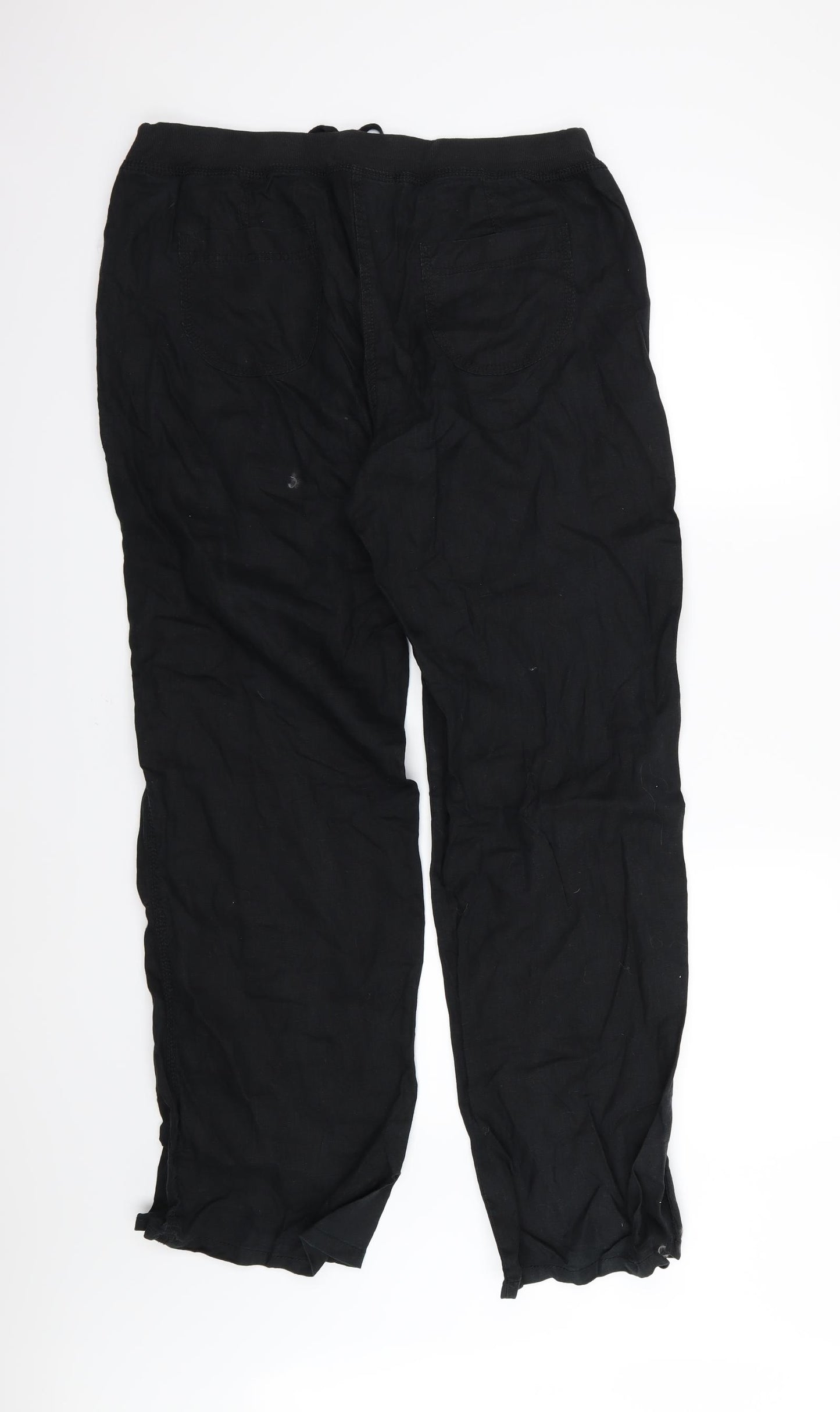 Marks and Spencer Womens Black   Trousers  Size 14 L32 in - Long leg