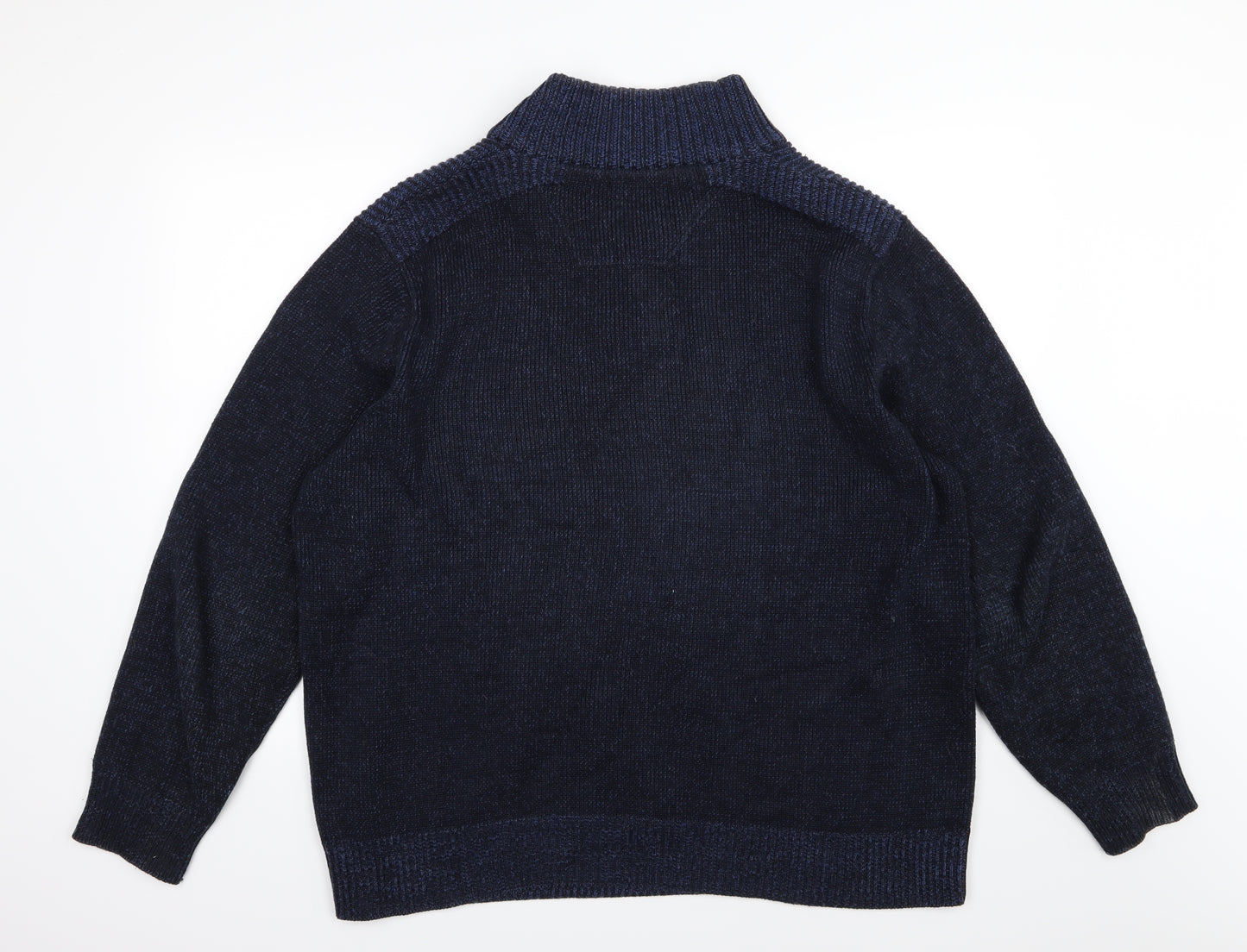 Maine New England Mens Blue  Knit Pullover Jumper Size 2XL