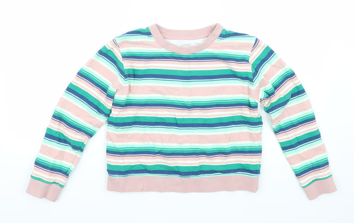 Gymboree Girls Pink Striped Pullover Jumper Size 10 Years