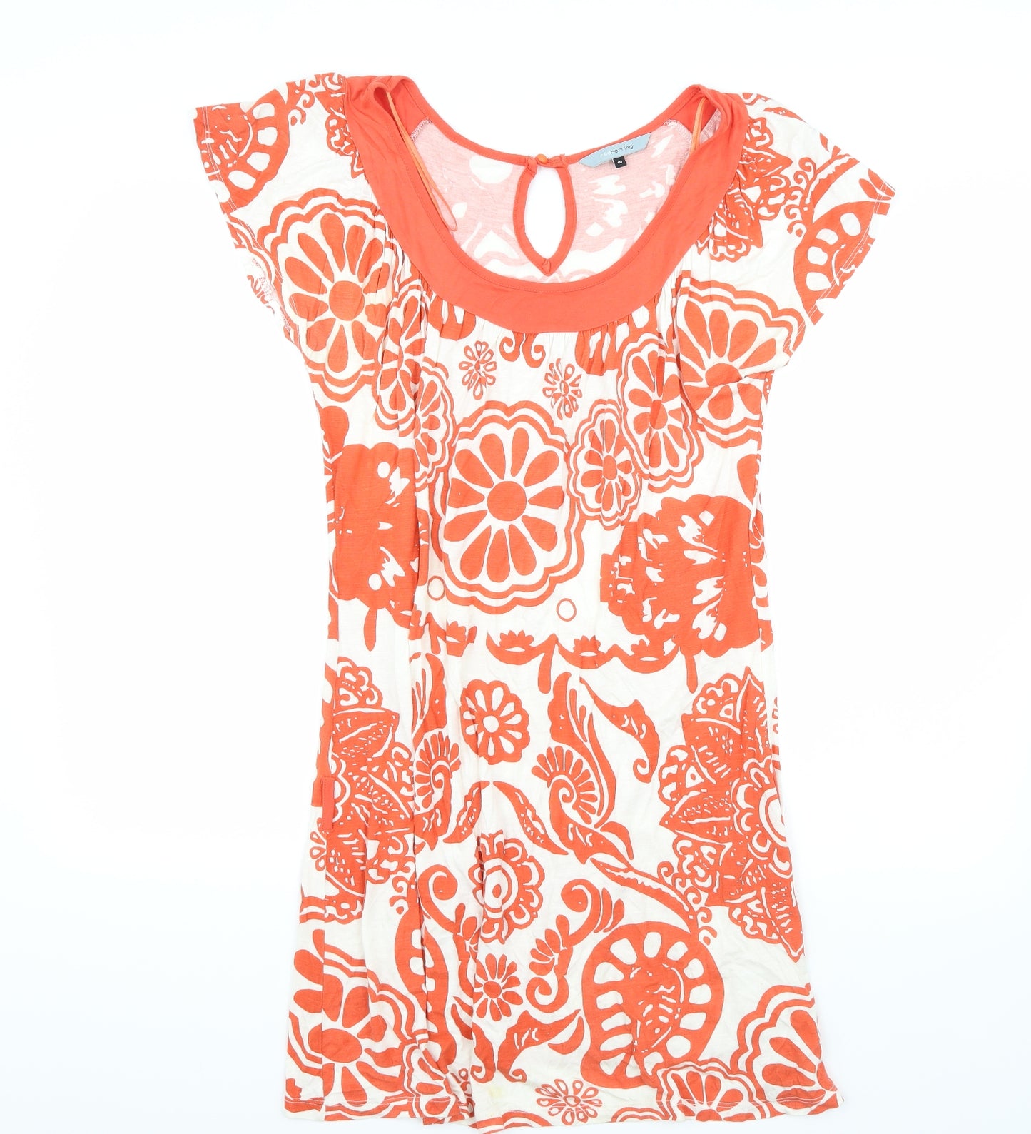 Red Herring Womens White  Rayon A-Line  Size 16