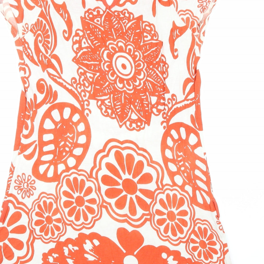 Red Herring Womens White  Rayon A-Line  Size 16