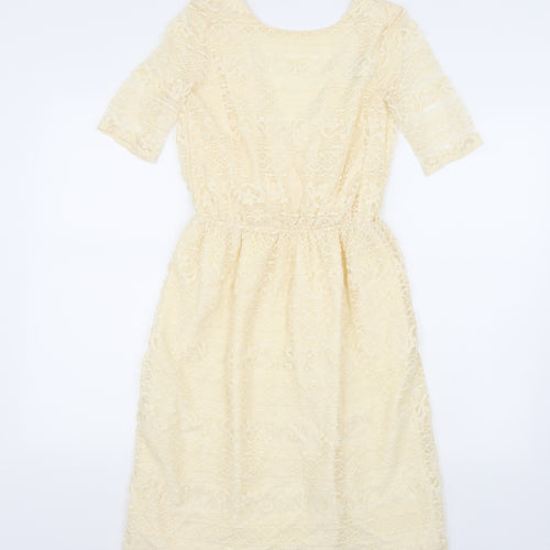 ASOS Womens Beige   A-Line  Size 8