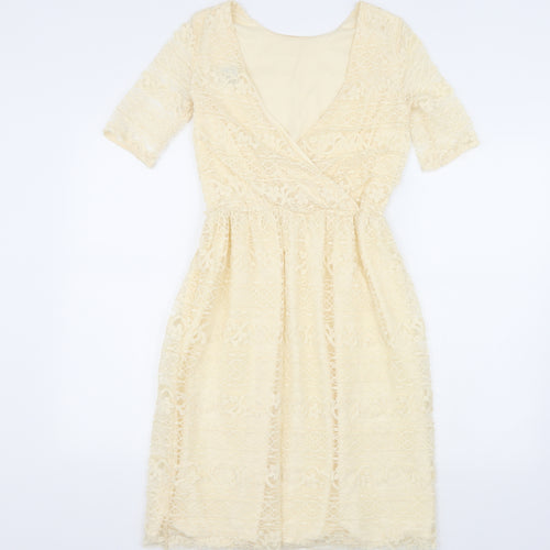 ASOS Womens Beige   A-Line  Size 8