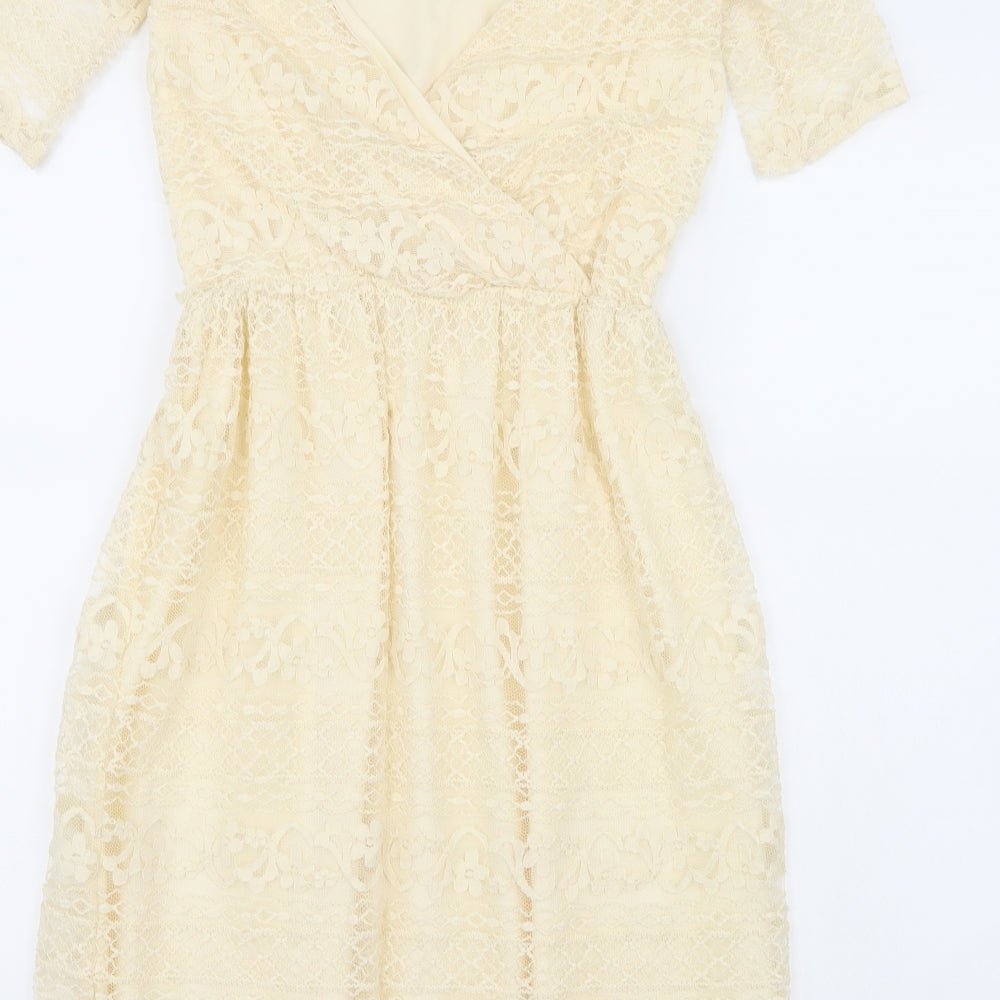 ASOS Womens Beige   A-Line  Size 8