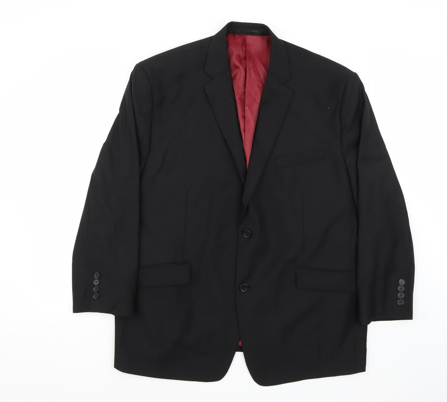 Charlton Gray  Mens Black  Rayon Jacket Suit Jacket Size 48