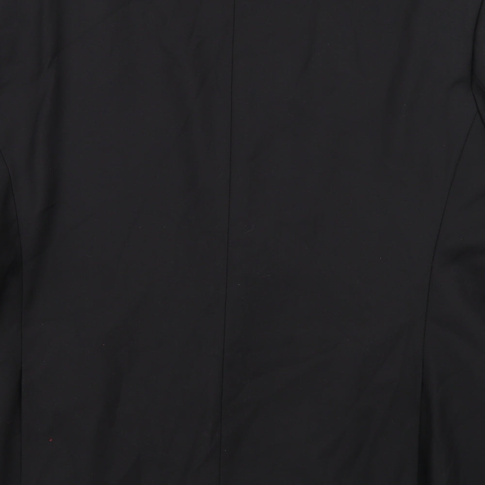Charlton Gray  Mens Black  Rayon Jacket Suit Jacket Size 48
