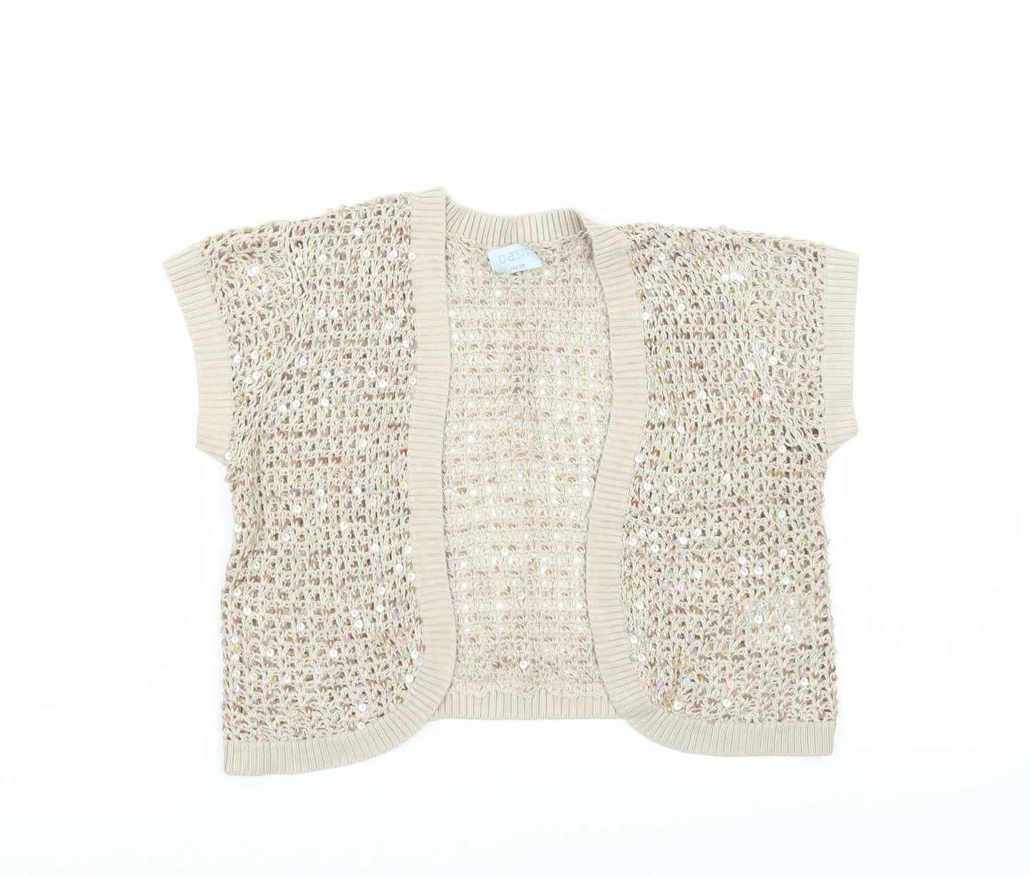 Oasis Womens Beige   Cardigan Jumper Size 12