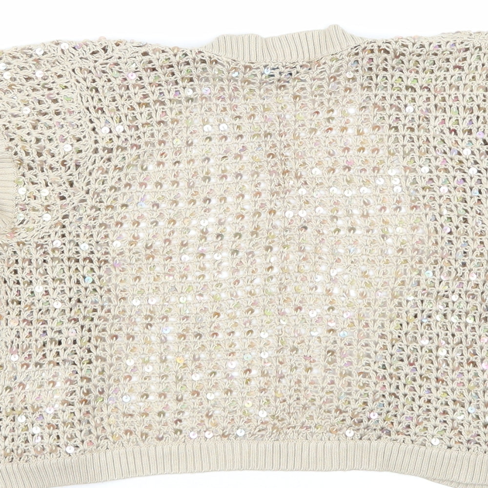 Oasis Womens Beige   Cardigan Jumper Size 12