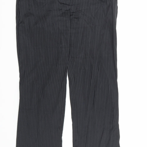MNG  Womens Black   Trousers  Size 8 L31 in