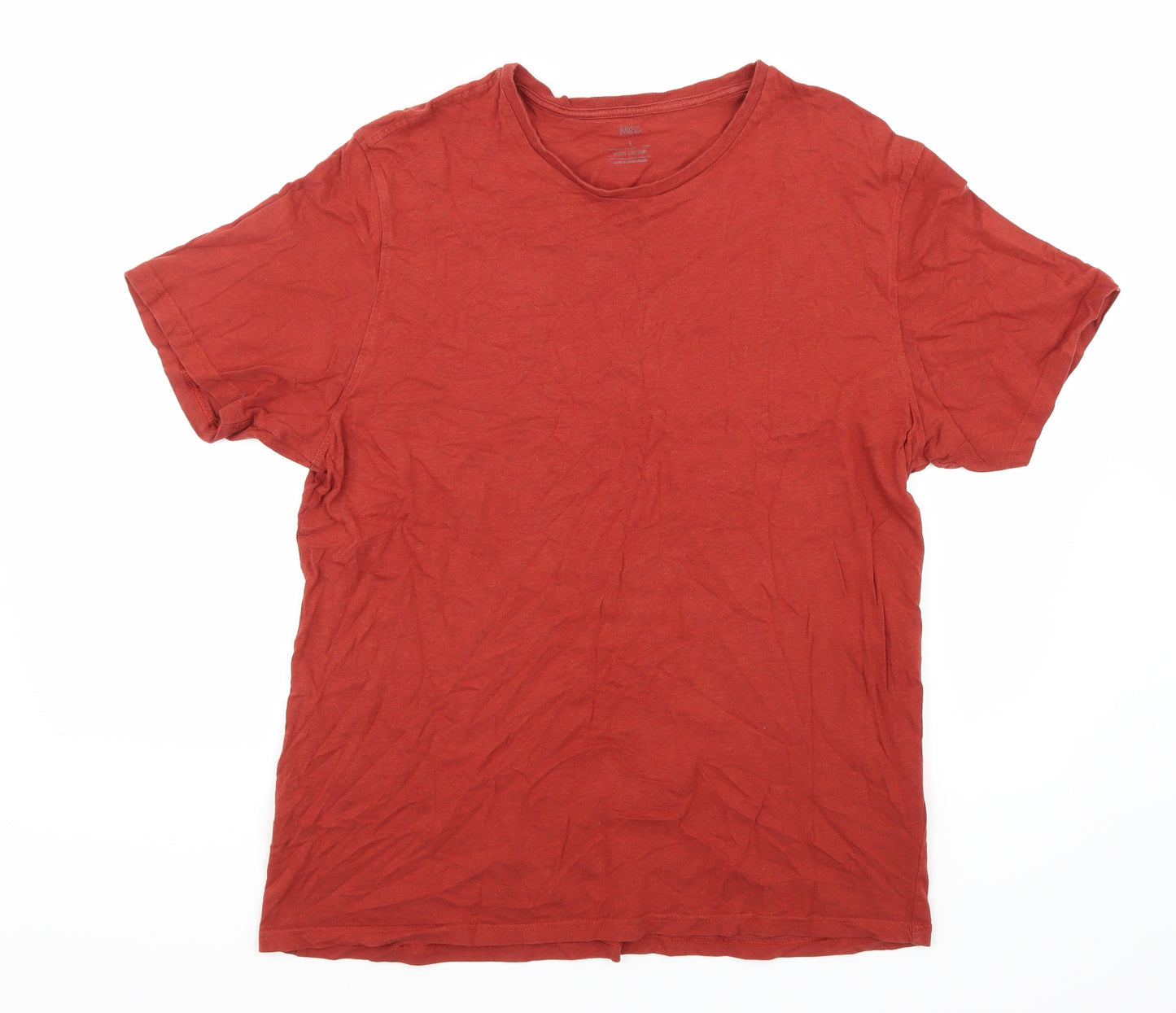 Marks and Spencer Mens Orange    T-Shirt Size L