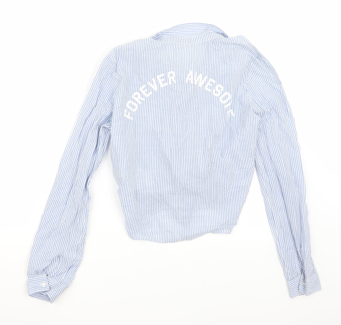 H&M Girls Blue   Basic Button-Up Size 13 Years