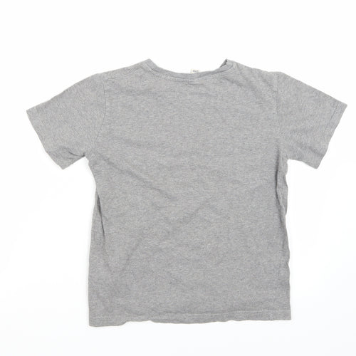 Earth Positive Girls Grey   Basic T-Shirt Size 9-10 Years